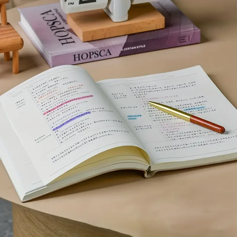 200 Seiten Büro Hocheffizientes Cornell-Notizbuch Notizbücher B5 PU-Ledereinband Notizblock Tagebuch Schulbedarf – Detail 4