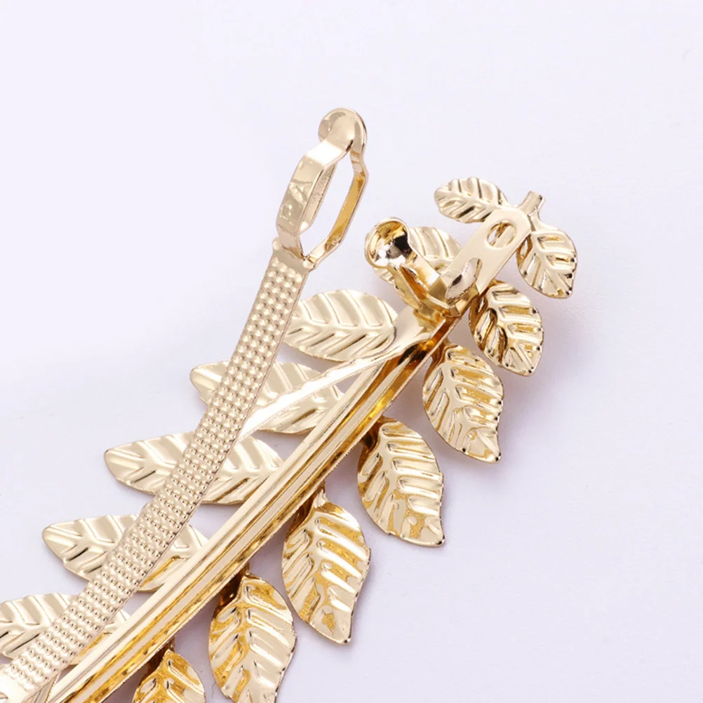 

4pcs Clips For Women Leaf Barrettes Spring Accessories Ponytail Holders Metal Hair Styling Clips For Thick Hair Fall Aesthetic