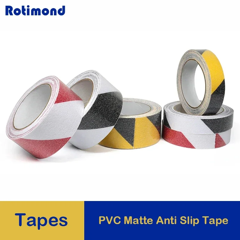 PVC Matte Tape Length 5m x Width 2.5/5/10cm Waterproof And Wear-resistant Sandpaper Stairs Anti Slip Sticker Strip 1/2/5pcs