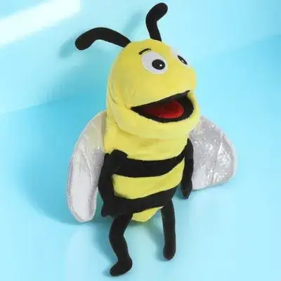 Marioneta de mano de abeja, juguetes para niños, juego de rol, dibujos animados, contar historias, guantes creativos para niños