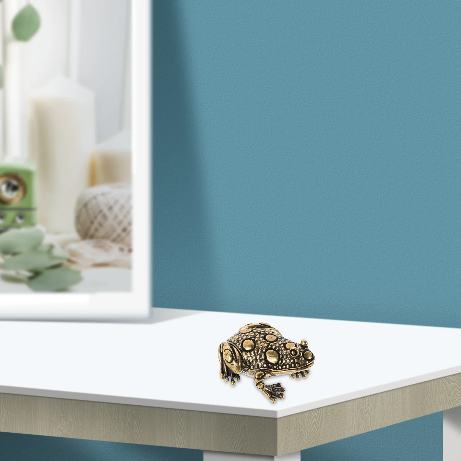 

Style Brass Toad Jewellery Box Vintage Trinket Storage Case Decorative Treasure Container for Rings Table