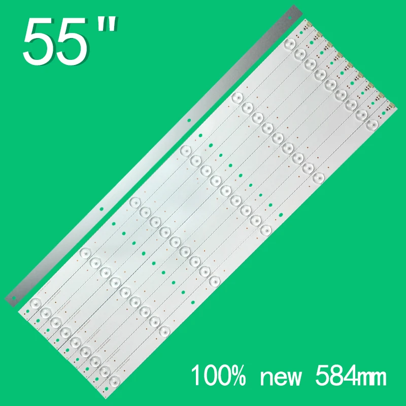 LED Backlight Strip for SVH550AF2 6LED LTDN55K321 UB55EC591 LC-55n6000u LED55EC620UA U55B90020H 55H7B 55H7B2 55H7C LC-55N6000U