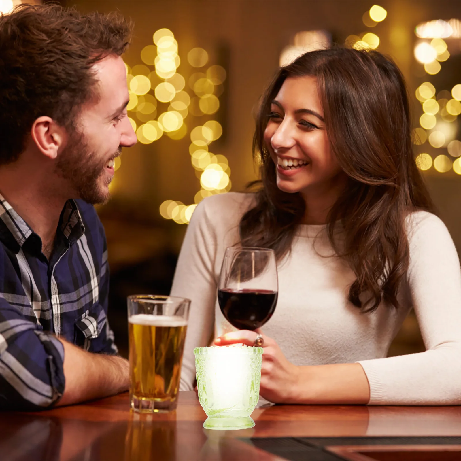 

Elegant Glass Holder Vintage Style Creative Design for Indoor Decor Coffee Shop Bar Holders Candles Holder