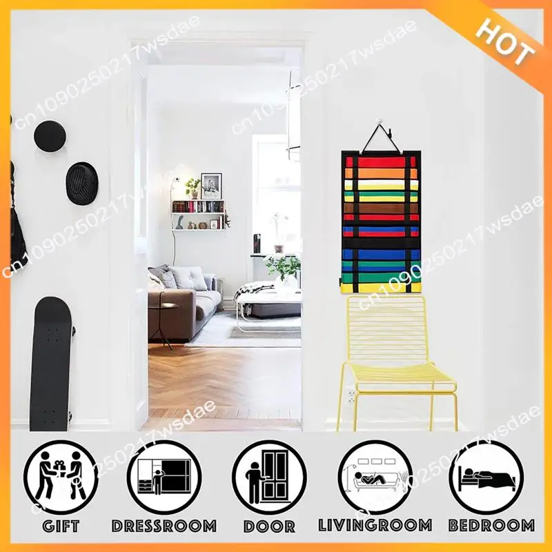 

X08A 12 Belts Karate Black Belt Display Rack, Taekwondo Belt Display Rack, Martial Arts Belt Storage Rack