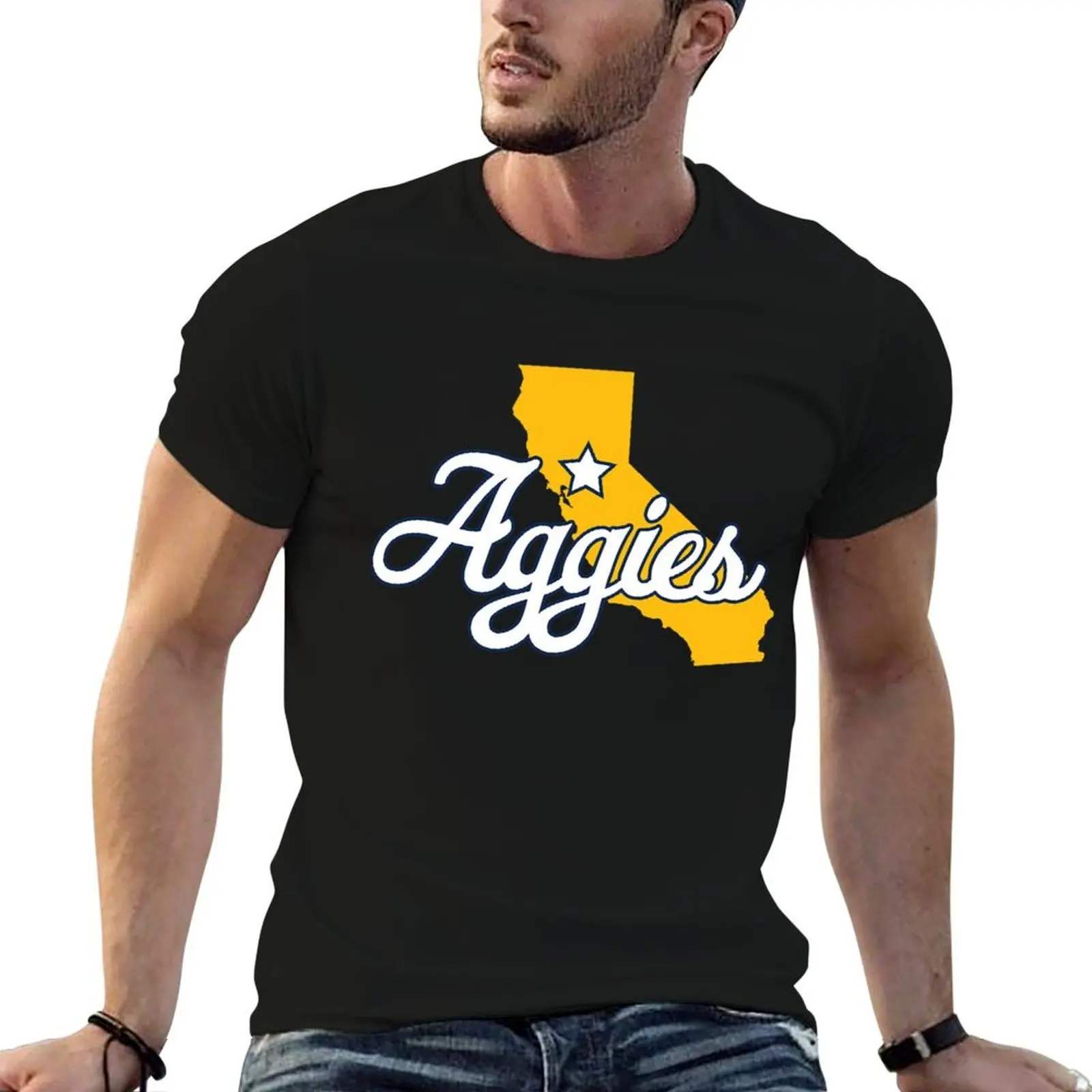Uc Davis California T-Shirt t shirt men 100% cotton luxury brand man t shirts graphic T-Shirt