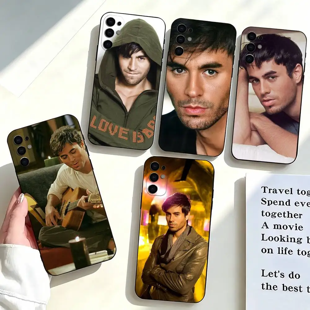 Enrique Iglesias Singer-r  Phone Case Black Silicone Soft For Samsung S25,S24,S21,S22,S23,S30,Ultra,S20,Plus,Fe,Lite