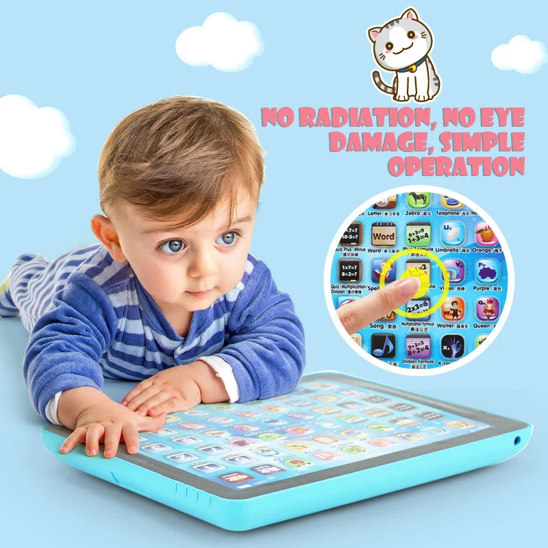 Baby Touch Computer Tablet Pad Educational Toys Kids Early Learning Reading English Chinese Language Machine for Kids Children