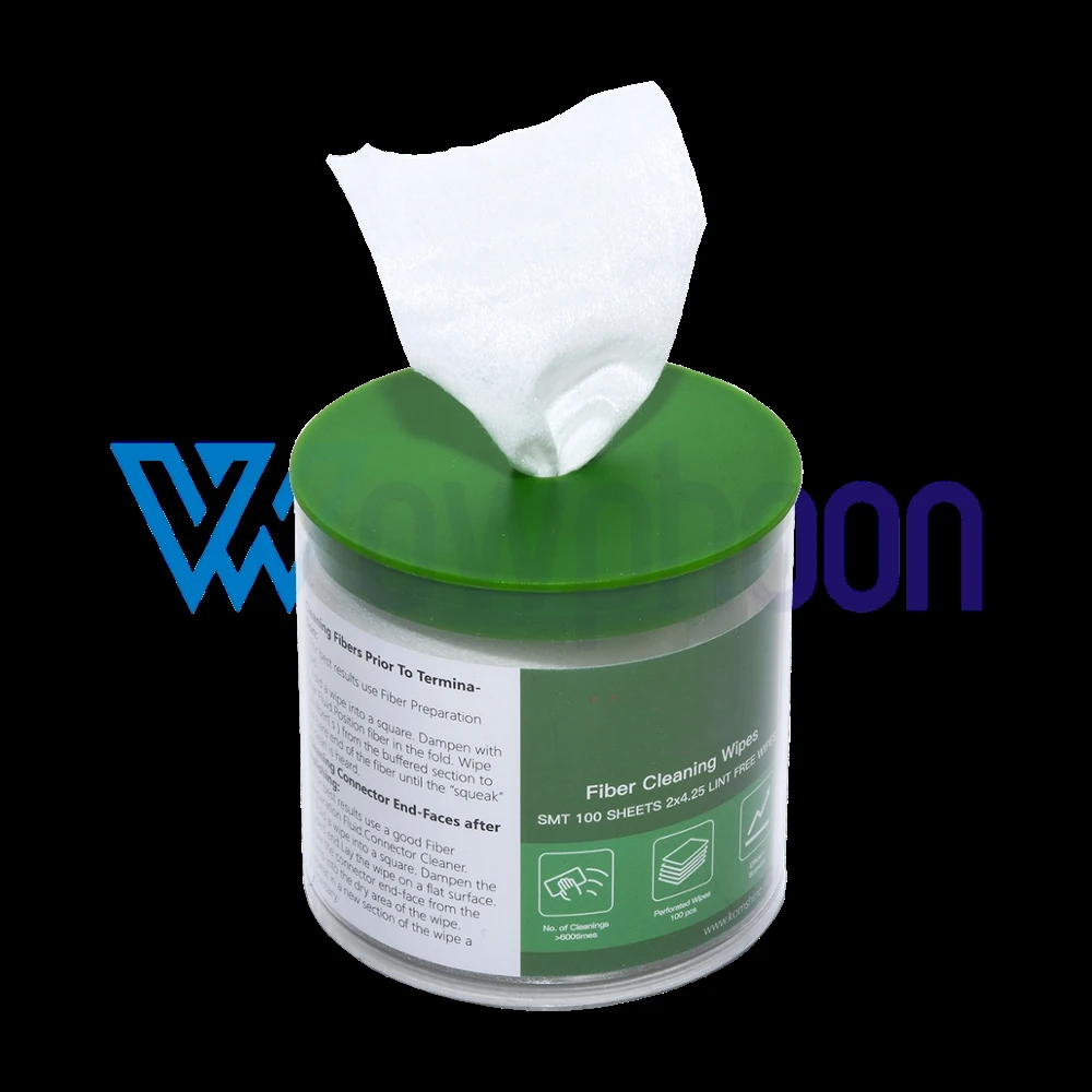 

Newly designed OP-QCCW fiber optic cleaning wipes with over 600 cleaning times for cleaning fiber optic connectors Customized