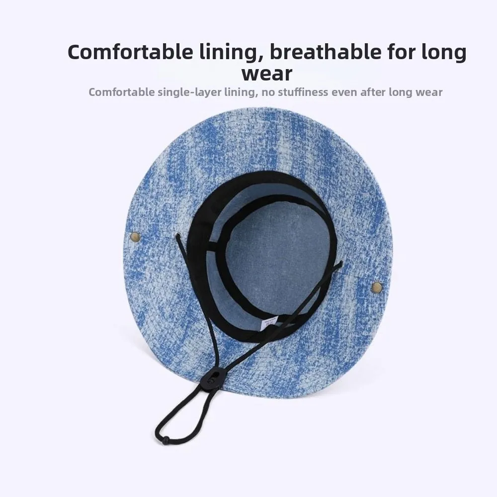 Casual Washed Denim…