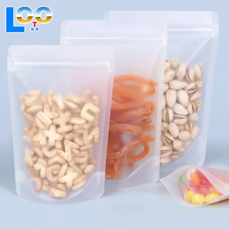 10 шт., утолщенные герметичные пакеты на молнии, прозрачная пластиковая сумка для хранения для небольших ювелирных изделий, упаковка для еды, многоразовые пакеты для хранения закусок
