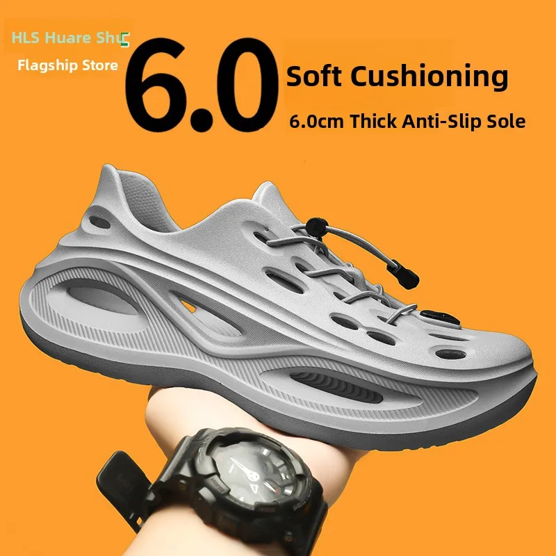 Flowllorss Unisex Breathable Slip-On Shoes Summer Outdoor Sports Water Shoes Anti-Slip Wear-Resistant Driving Beach Sandals