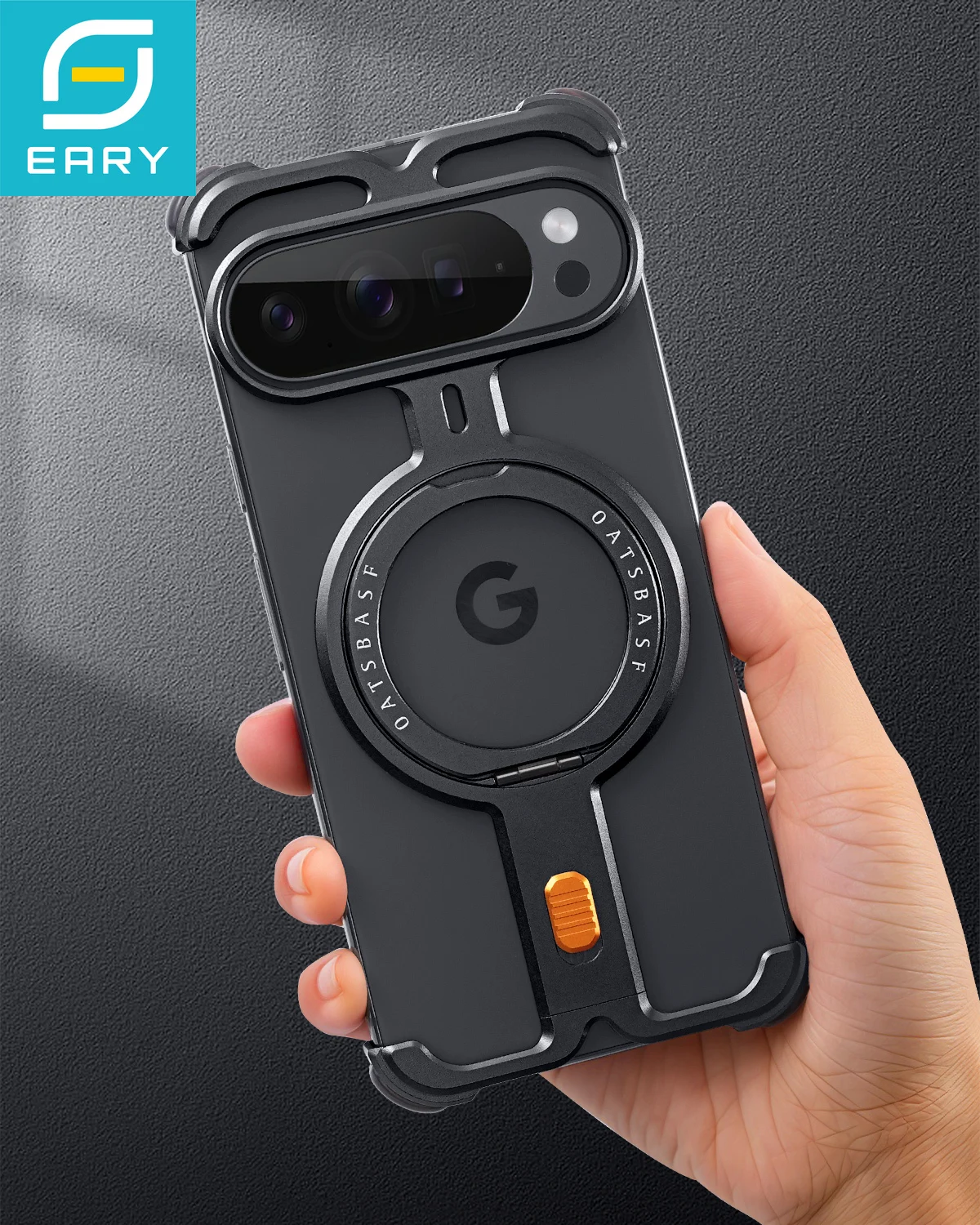 

Eary для Google Pixel 10 Pro XL/10 Pro Складной чехол для телефона и магнитный 360° ° Поворотная подставка военного класса противоударный защитный чехол