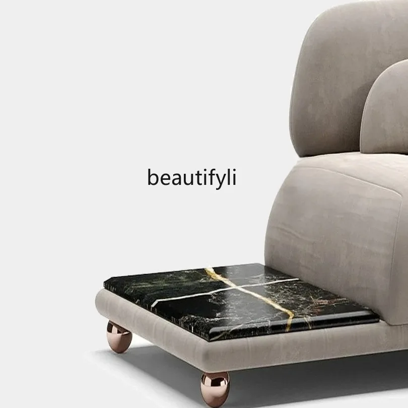 

A36 A36 French retro sofa living room straight row three-person anti-cat paw fabric, small apartment cream style sofa