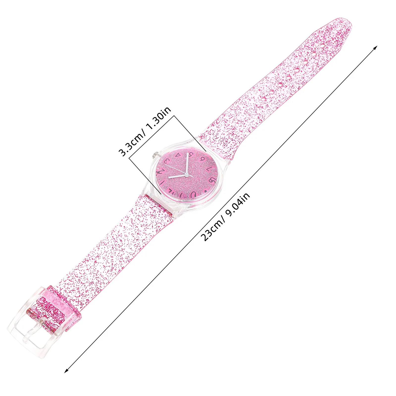 ساعة يد كوارتز لامعة ملونة للأطفال من Creative Kids، مادة ممتازة، حزام مريح قابل للتعديل، هدية عيد ميلاد #4