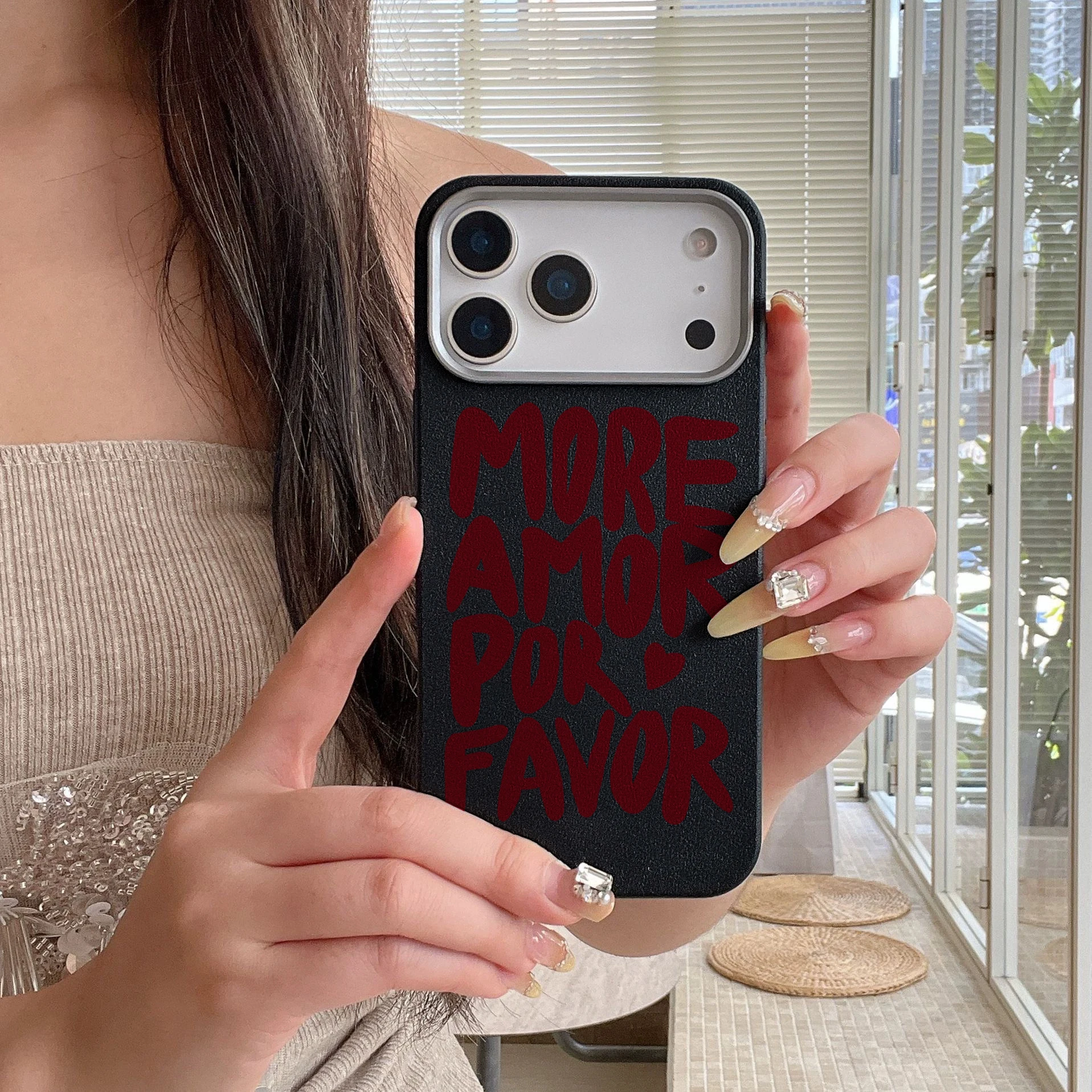 Luxuriöse Romantische Zitate Liebeshülle für iPhone 16 Pro Max Hüllen iPhone 17 11 12 13 ProMax 14 15 16 Plus 7 8 XS XR Stoßfeste Hülle – Detail 2