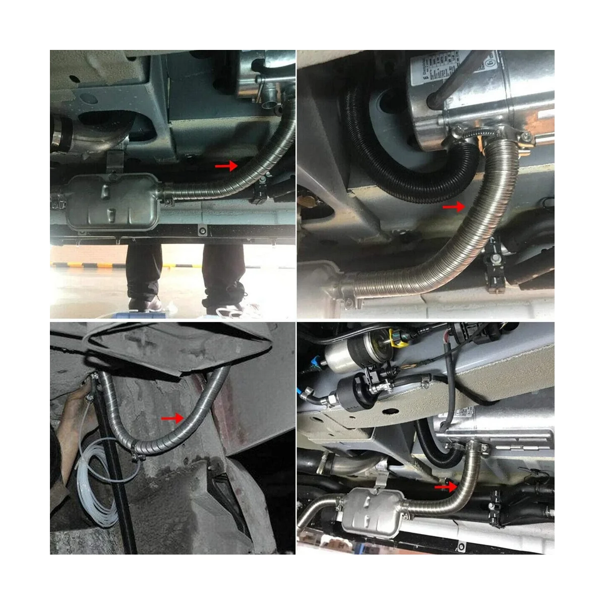 

Precision Air Heater Exhaust Pipe, Stainless Steel Exhaust Pipe Parking Air Heater Fuel Tank Gas Vent Hose, 78 Inch 200cm