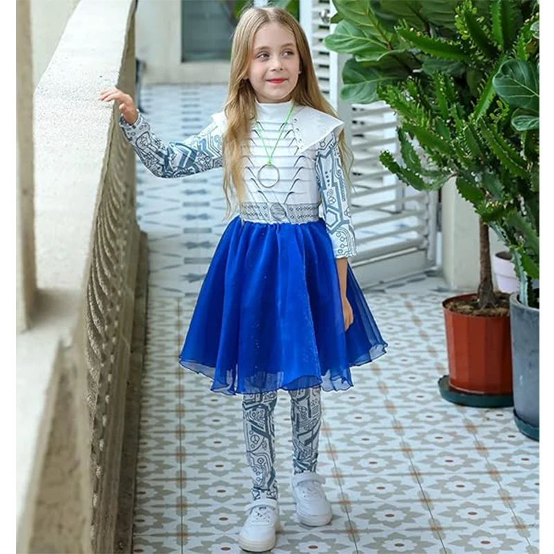 

Zombies Cheerleader Costumes For Girls Alien Costume Toddler Cheerleading Dress Halloween Birthday Party Cosplay Outfits