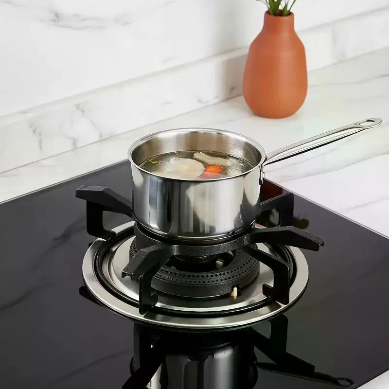 Premium Iron Gas Stove Rack: Wok Ring Anti Slip Cookware Part Sturdy Pot Support Compact Storage