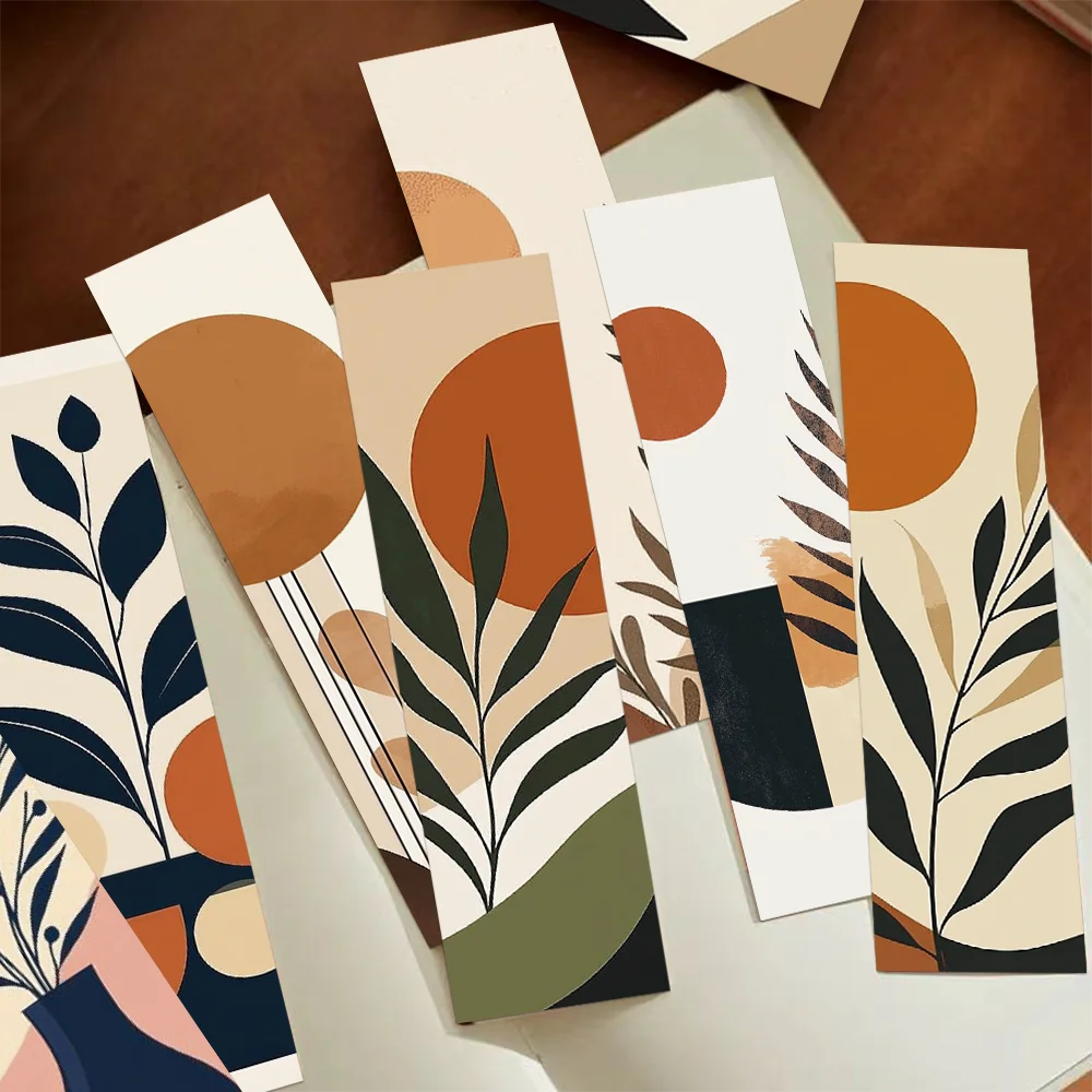 

30pcs Simple Bohemian Bookmarks Student Office Supplies Reading Books Labeling Creative Gifts DIY Message Cards