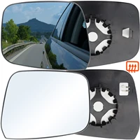 Para Nissan Navara D40 Pathfinder R51 2005 - 2013 puerta del conductor y del pasajero espejo lateral de ala placa esférica retrovisor calefactable de vidrio