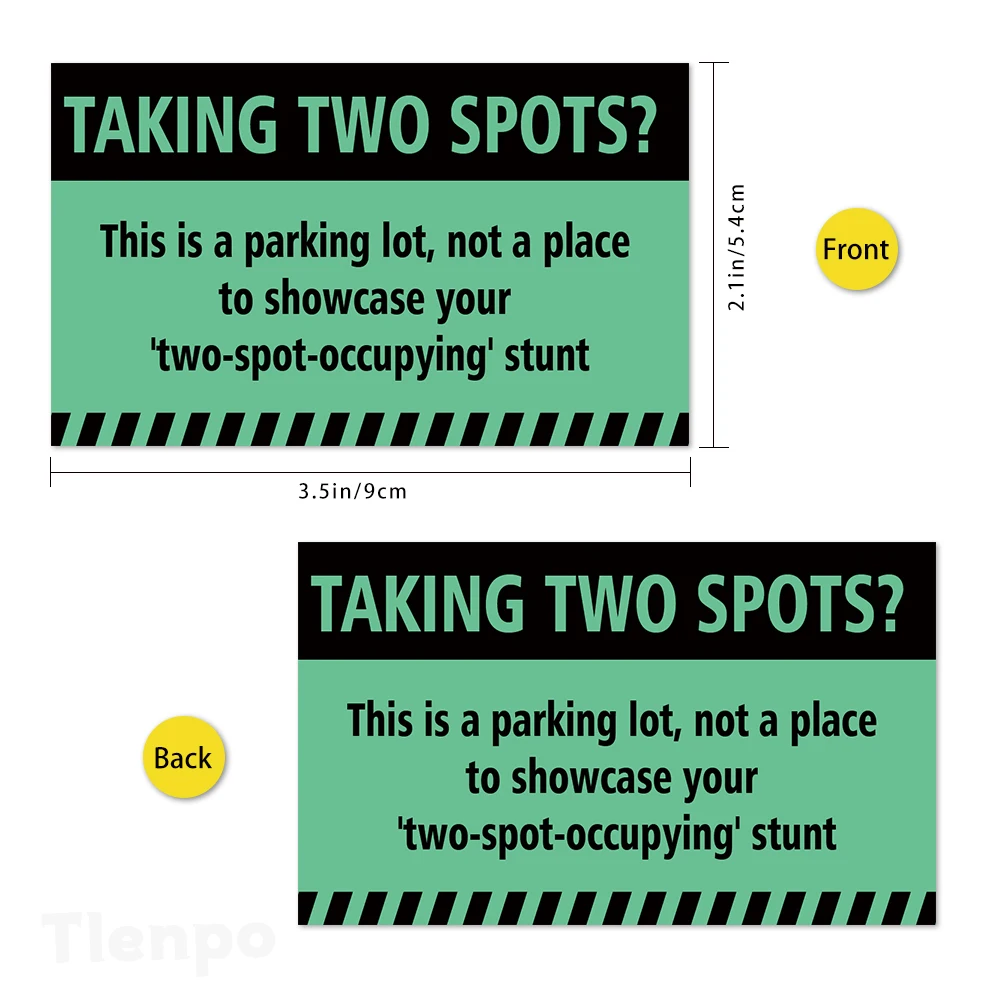 50pcs,Parking Violation Cards, Funny Parking Violation Cards 3.5 x 2 inch Parking Violation Cards, Funny Parking Violation Cards