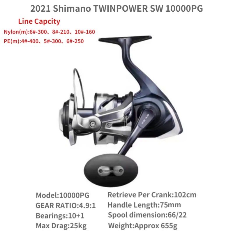 Original 2021 SHIMANO Twin Power Twinpower SW 4000 5000 6000 8000