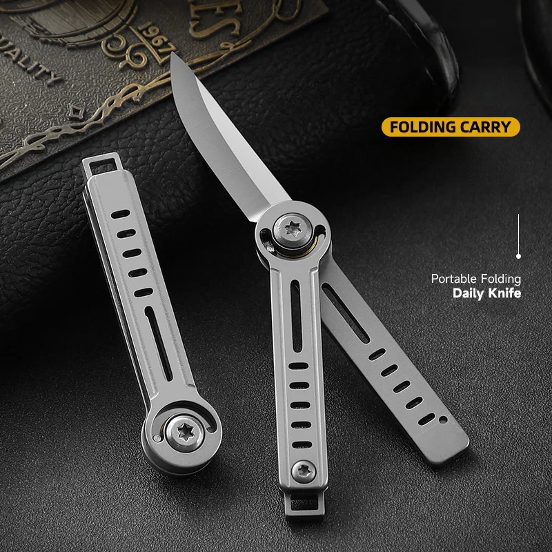 EDC Mini Folding Knife Keychain Small Knife Mechanical Knife Portable Portable Portable Knife Emergency Express Unboxing Knife