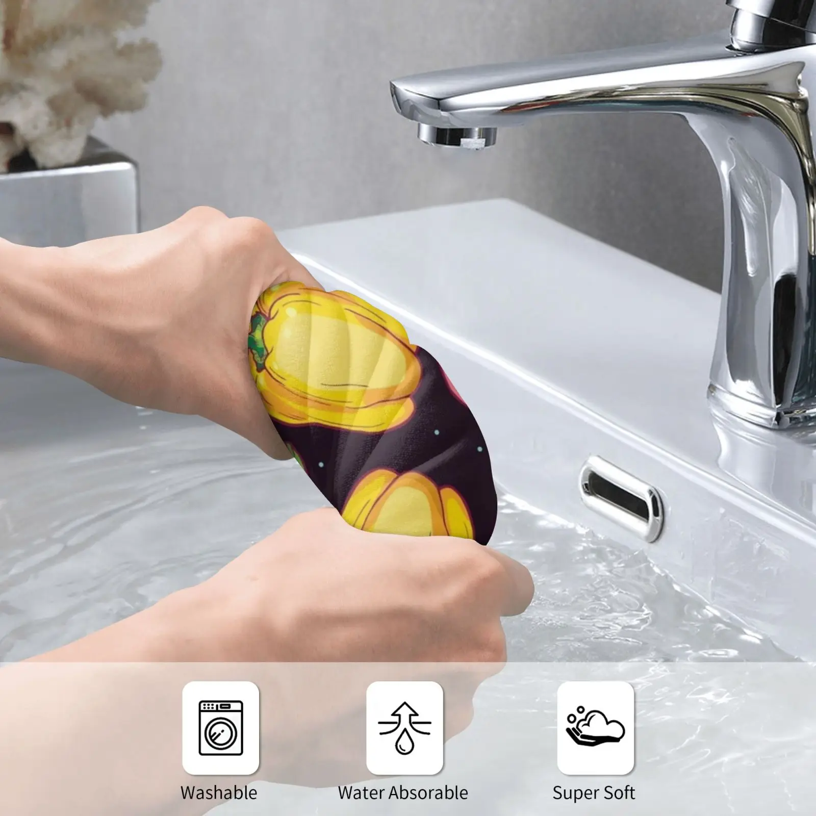 Epic Bell Peppers In Space Custom Towel Bath Towel Bell Pepper Pattern Night Sky Garden Pink