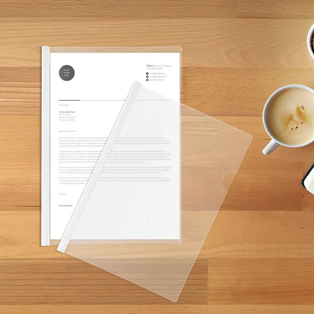 10 個のスライドグリップバインディングバーレポートカバー用プラスチックブックスライドバインダークリップ強力なクランプ力 B5 ドキュメントホルダー