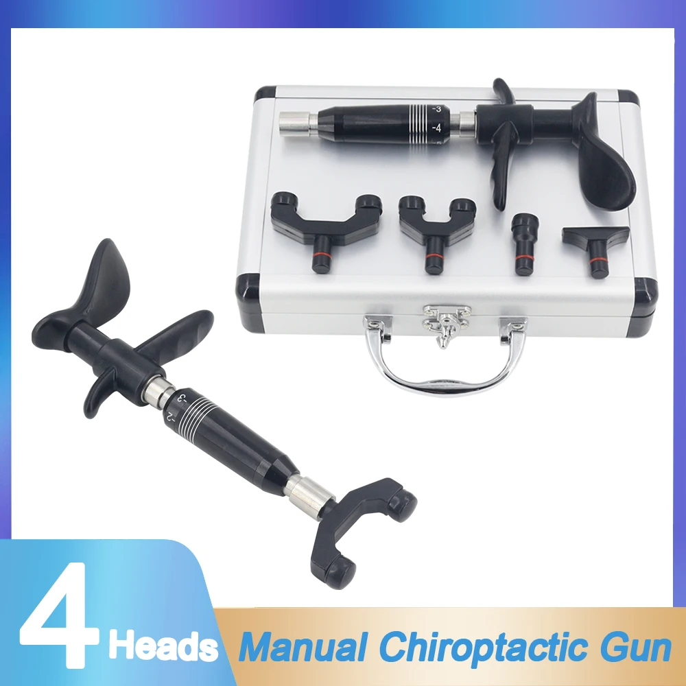 

300N Chiropractic Adjusting Tools Correct The Spine Massage Instrument Impulse Bone Setting Fascia Gun Stainless Steel Massager