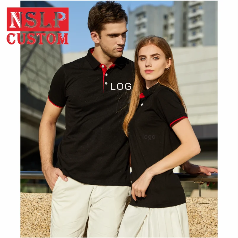 2021 Summer Casual Men\'s and Women\'s Short Sleeve Polo Shirt Custom Logo Embroidery Print Personalized Design Top 9 Colors