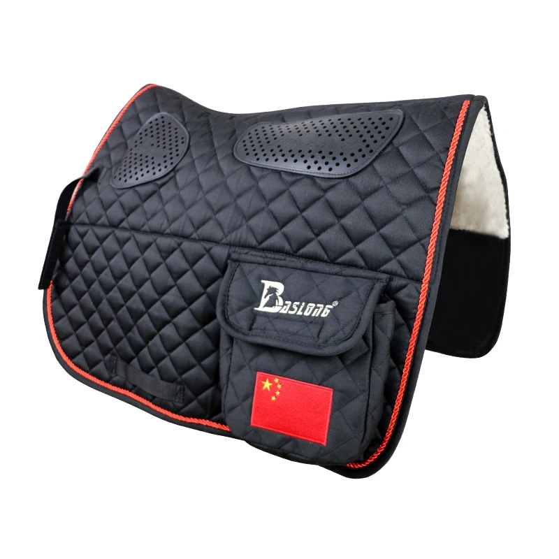 Thickened Saddle Pad Large Pocket Non-slip Silicone Saddle Pad Riding Mat Sweat Drawer Wild Riding Outdoor Equestrian