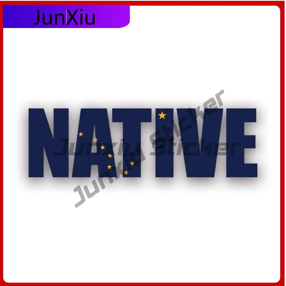 

Alaska Native Sticker Sun Resistant Fade Resistant Anime Style For Motorcycle Car Window Car Body Easy Apply Easy To Remove