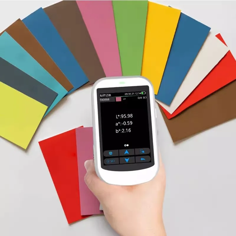 Spectrophotometer, plastic bottle cap table corner color difference measurement ST-700d color difference detector