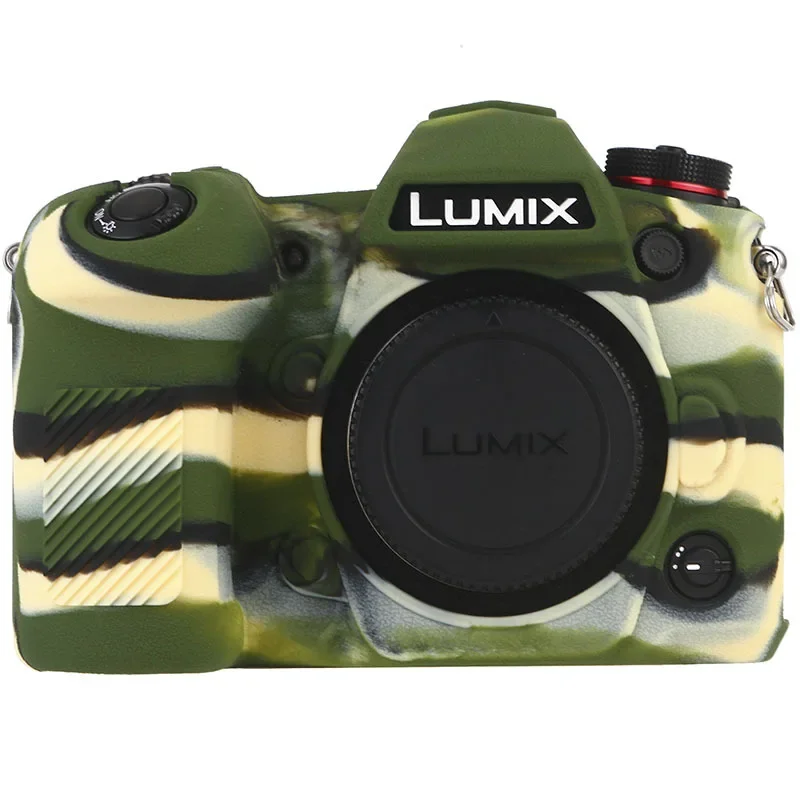 Camera bag Protective Sleeve Applicable for LUMIX G9 Non-Slip and Dustproof Anti-Collision Litchi Pattern Silicone Case