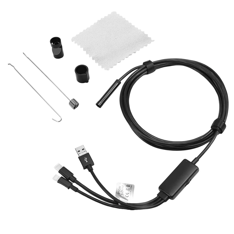 B03C-Mobile Phone Endoscope High-Definition Endoscope High-Definition Endoscope 4-In-1 Endoscope Waterproof Car Endoscope