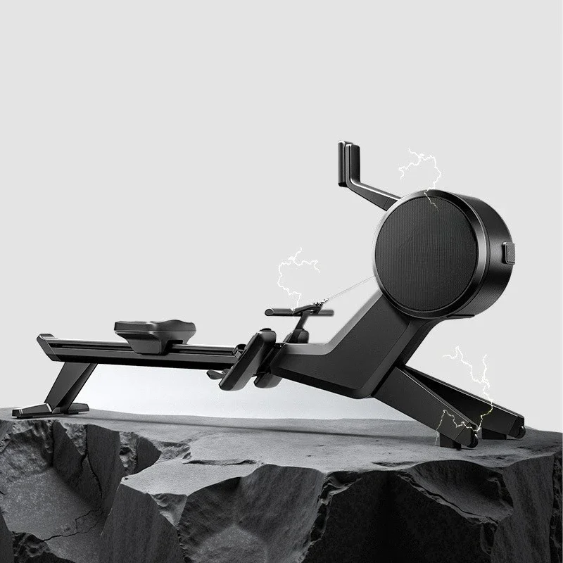 Wind resistance magnetoresistance double resistance rowing machine smart home fitness equipment silent folding