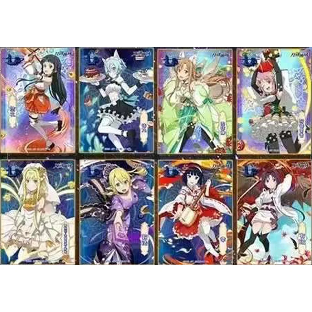 Special price Sword Art Online Collection Cards SSP Yuuki Asuna Anime TCG Kids Game Birthday Table Toys Gift