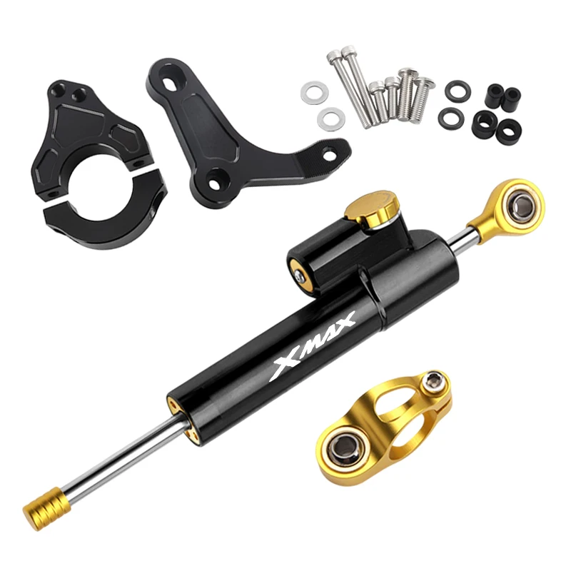 

Для YAMAHA XMAX 300 250 X-MAX XMAX 300 XMAX 250 2017-2024 аксессуары стабилизатор рулевого управления монтажный кронштейн демпфера направления