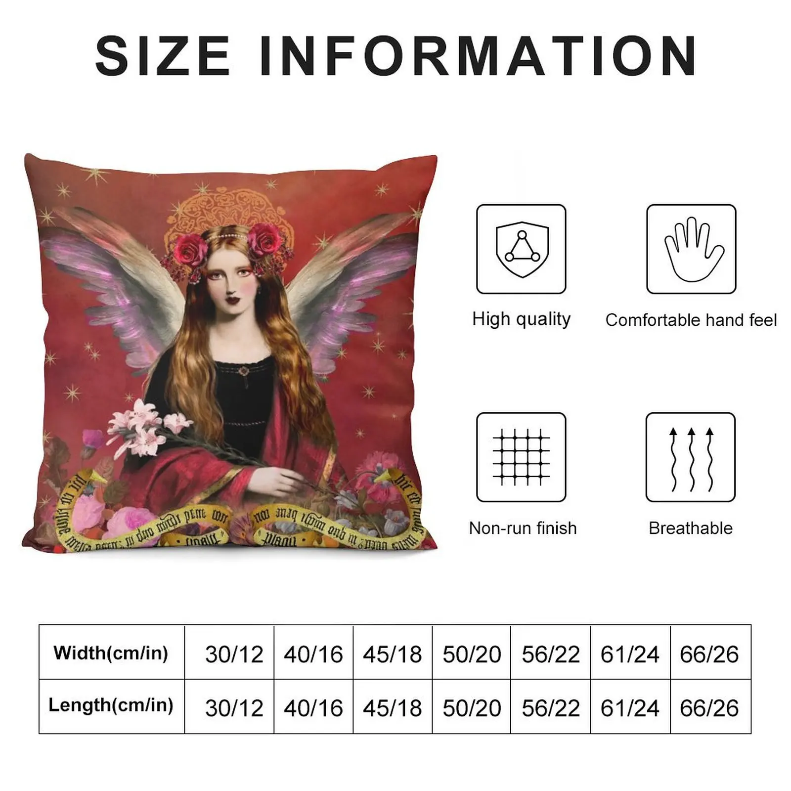 Pre Raphaelite Angel In Red Throw Pillow Christmas Pillow Cases Sofa Cushions Cover pillow