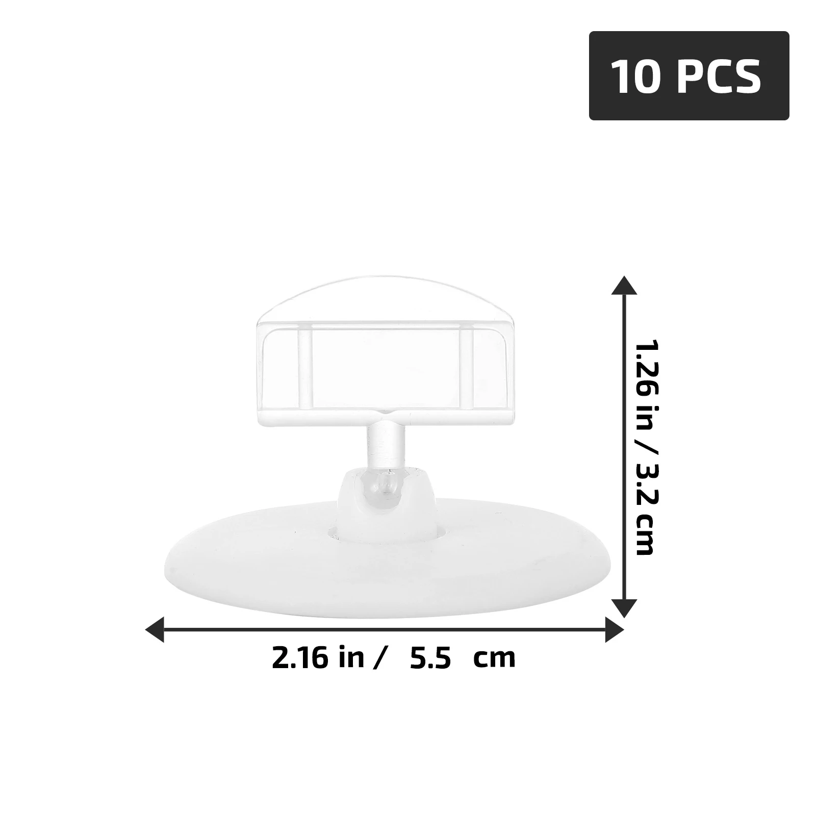 

10pcs Plastic Price Tag Holder Display Stand Lightweight Advertising Label Rack For Retail Stores Business Exhibitions