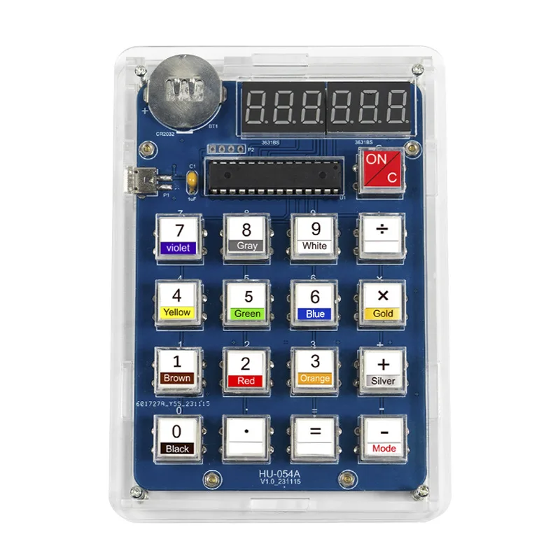 

Calculator DIY Kit 51 MCU Homemade Digital Tube Calculator Circuit Board Welding Training Electronic Kit