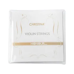 CHRISTINA Violin Strings Set H01 E-A-D-G 4 Strings Alloy Steel Medium Tension Ball End Available in 4/4 to 1/8 Size