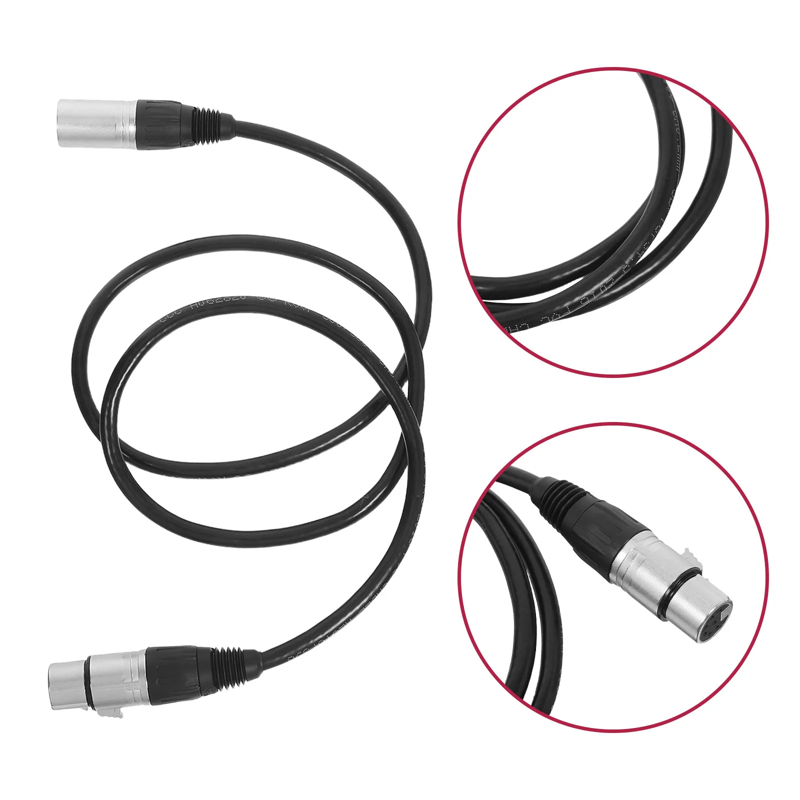 

7-контактный аудиокабель XLR длиной 1 метр (3,28 фута) для подключения микрофона к микшеру, для систем сценического освещения и студий, высококачественная передача сигнала