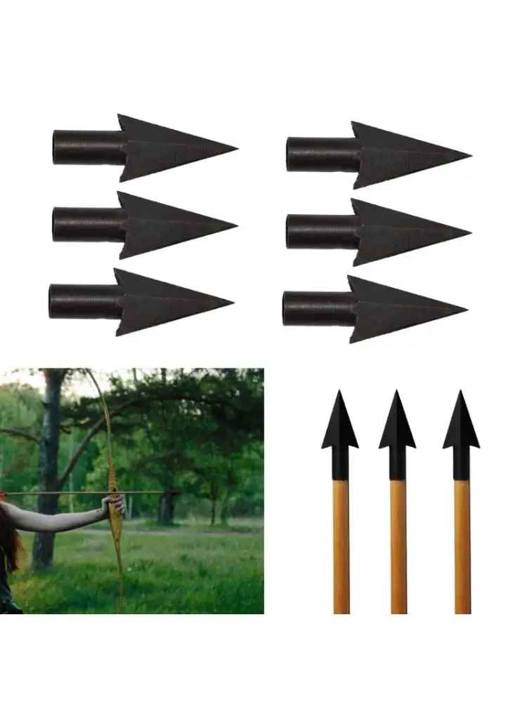 

6Pcs Screw-in Arrows Head Arrows Tip Hunting Archerys Broadheads Traditional Archerys Arrowheads Arrows Head Point Tip