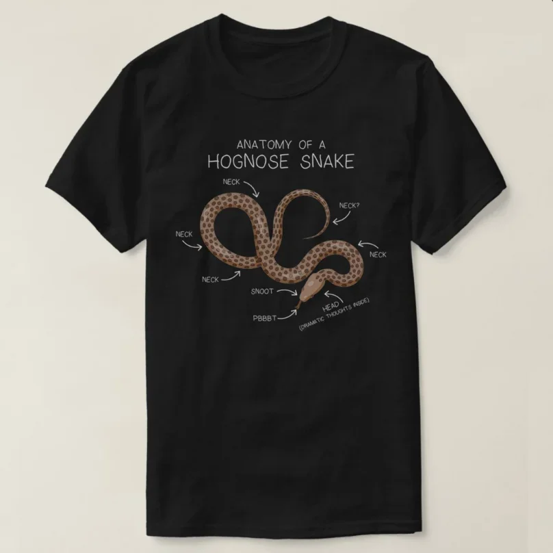 

Hognose Snake Anatomy Inspired Hog Nosed Snake T-Shirt 100% Cotton O-Neck Summer Short Sleeve Casual Mens T-shirt Size S-3XL