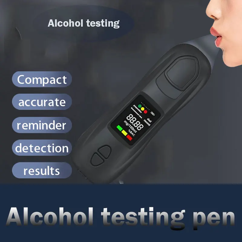 

New Professional Digital Breathalyzer Alcohol Tester Rechargeable Breath Tester Gas Alcohol Detector for Personal & Professional