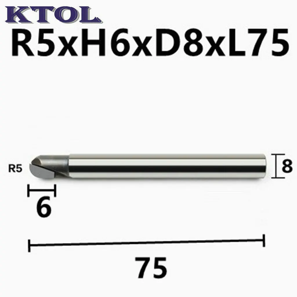 R Arc สองขอบ PCD Diamond End Mill ชุด 2PC CNC Router Bits เครื่องตัดแกะสลักตัดเครื่องมือคาร์บอนไฟเบอร์แก้วอลูมิเนียม
