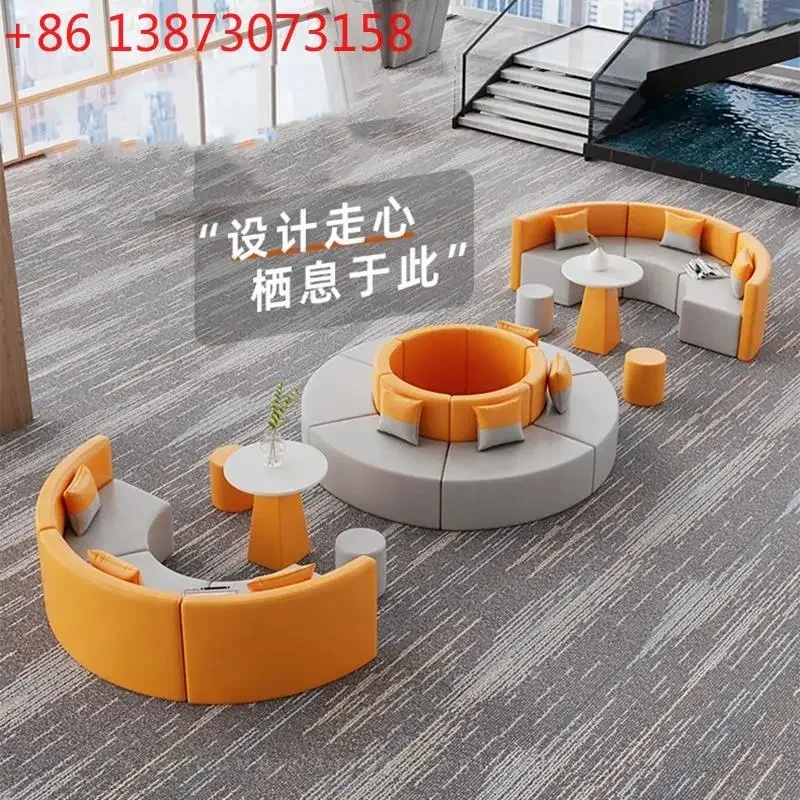 Round sofa Round sofa Milk tea shop Table and chair resting area Table and chair combination classroom Early education center