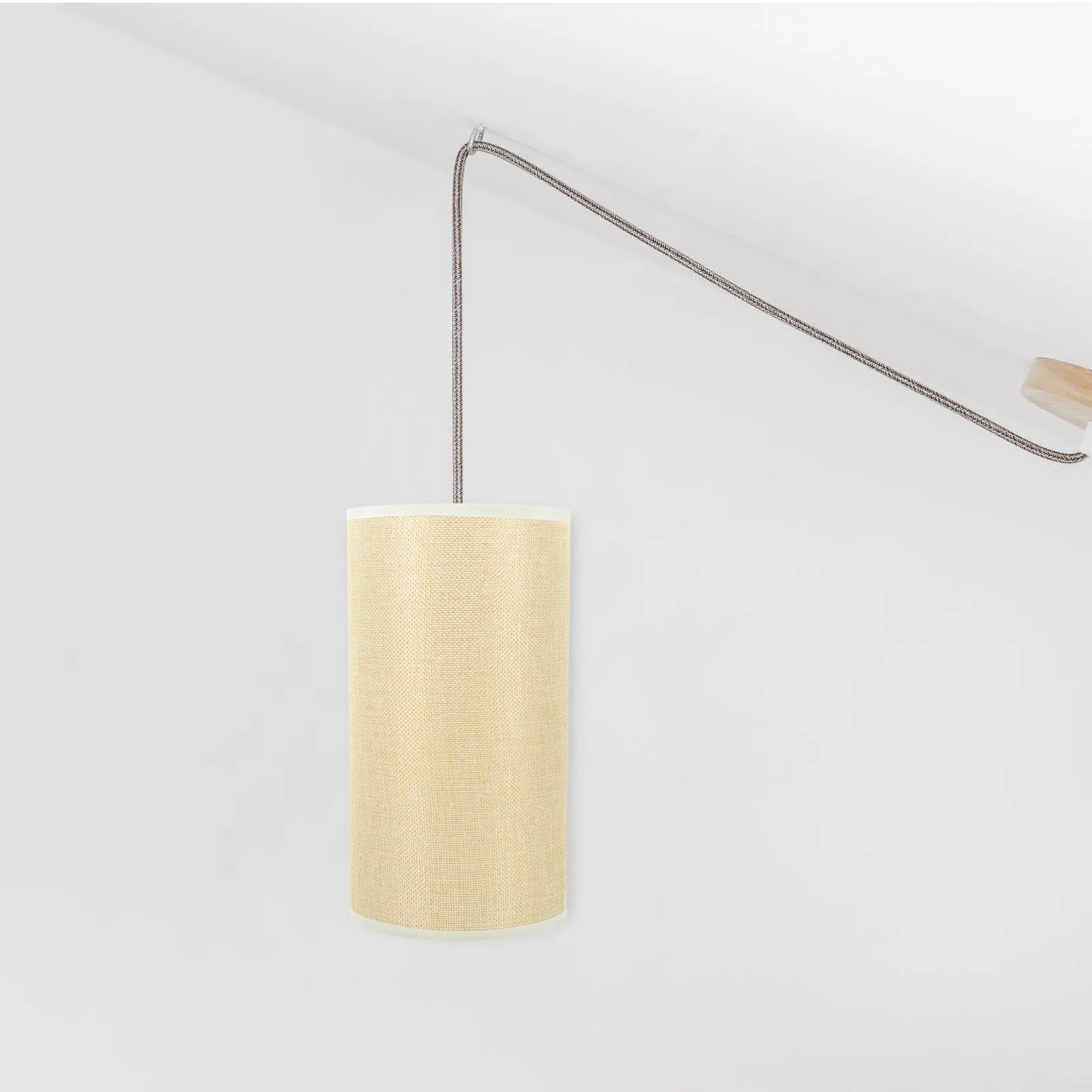 

Круглый абажур из железа и ткани для настольной лампы, сменный абажур для торшера, декоративный плафон E27 для спальни